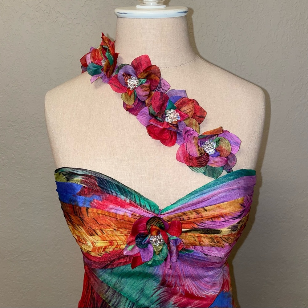 Mori Lee by Madeline Gardner Multicolor Formal Dress - Picture 3 of 9